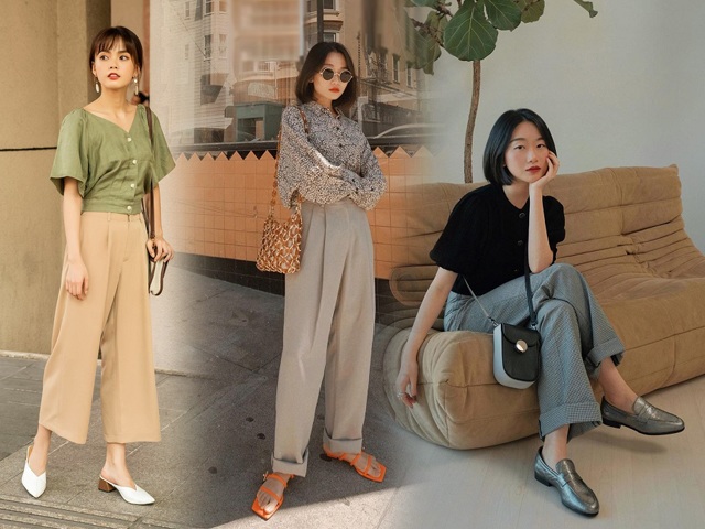 Chỉ với một chiếc quần ống rộng, nàng có thể biến tấu được hàng chục bộ đồ đẹp long lanh 79 Diện quần ống rộng với 4 kiểu giày dép này, style của chị em chỉ có thăng hạng vùn vụt