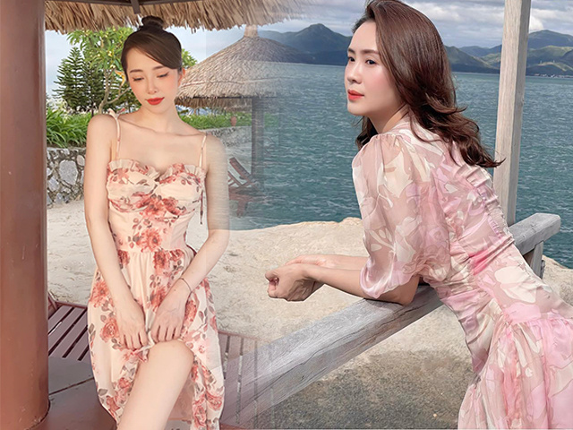Qua thời ké đồ Ngọc Trinh như cơm bữa, Diệu Nhi giờ diện nửa hở nửa kín sang không kém bikini dây nhợ 74 Đứng cạnh Quỳnh Nga ăn diện tôn triệt để eo 55cm, Hồng Diễm sơ sẩy chọn đồ liền bị chê mập