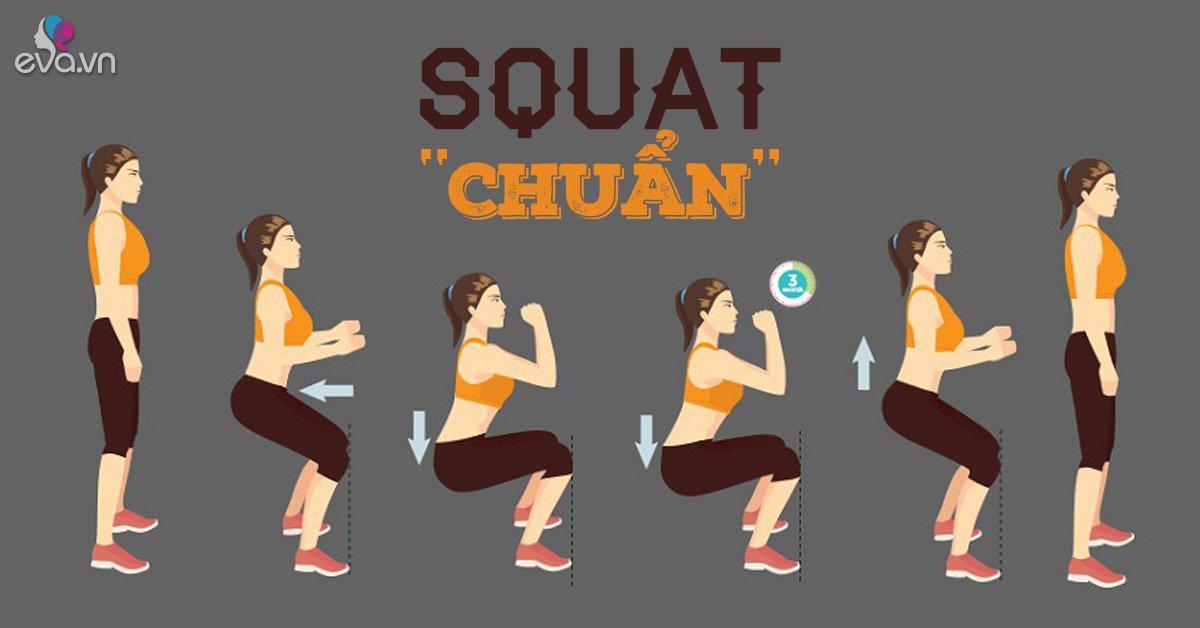 Hình ảnh squat đúng cách