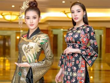 Kỳ Duyên, Huyền My hội ngộ lộng lẫy trên thảm đỏ Hoa hậu Việt Nam 2018