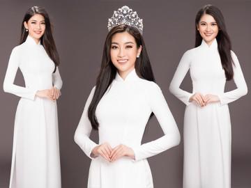 3 mỹ nhân đẹp nhất Hoa hậu Việt Nam 2016 khoe sắc với áo dài trắng thuần khiết