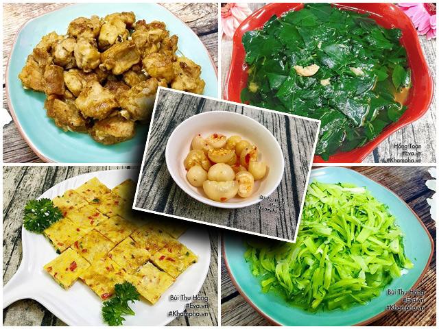 Bữa ăn 4 món vừa dọn lên mâm đã hết sạch cơm