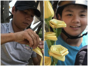 Độc đáo: Hoa hồng được làm từ lá dừa nước non mang màu sắc "lạ" Độc đáo: Hoa hồng được làm từ lá dừa nước non mang màu sắc "lạ"
