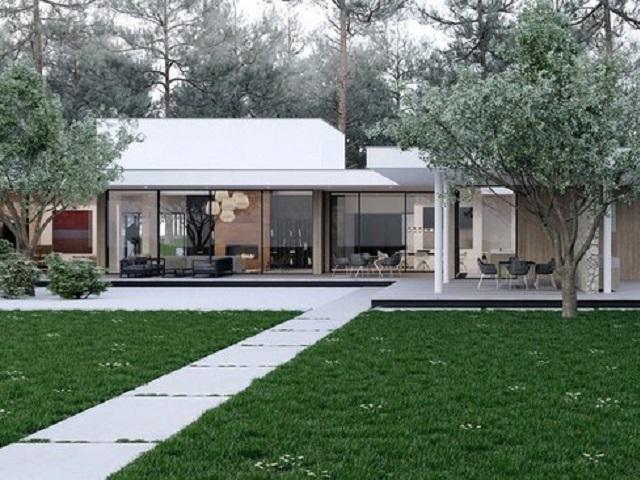 Xuýt xoa căn nhà hai tầng có thiết kế đẹp không tì vết
