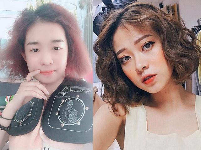Mang ảnh hot girl đi làm tóc giá 1,8 triệu, cô gái điếng người nhận lại kiểu tóc điện giật