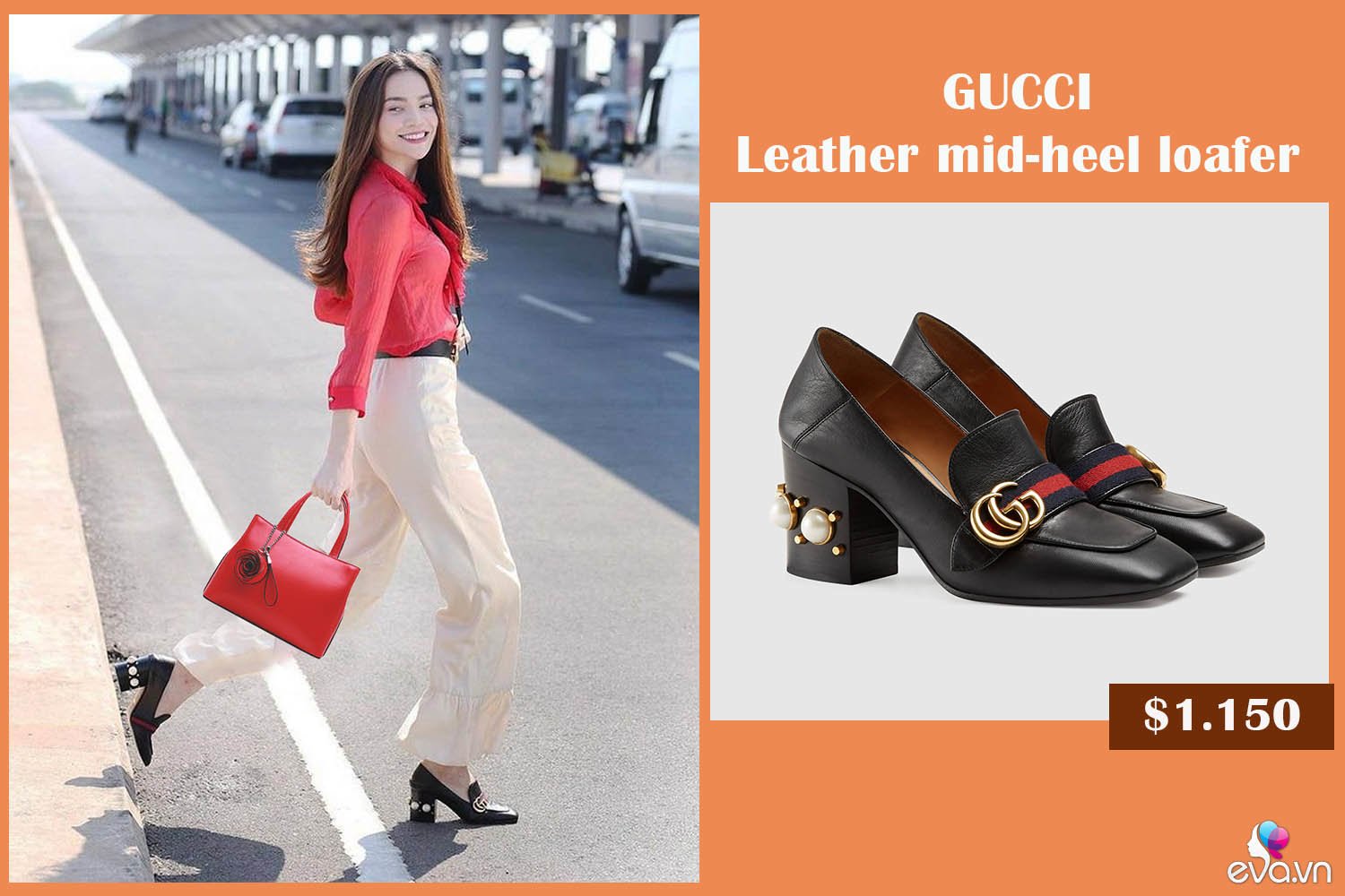 mua ca loat giay hieu khong xai, ha ho chon mang dep le voi ao dai day pha cach - 6