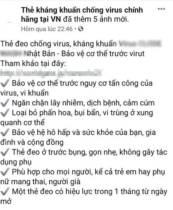 xuat hien loai the deo phong covid-19: chuyen gia khang dinh khong co hieu qua - 3