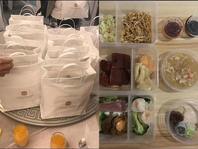 Đi ăn cưới giữa mùa dịch COVID-19, khách mời được gói hộp mang về để đỡ phải tháo khẩu trang