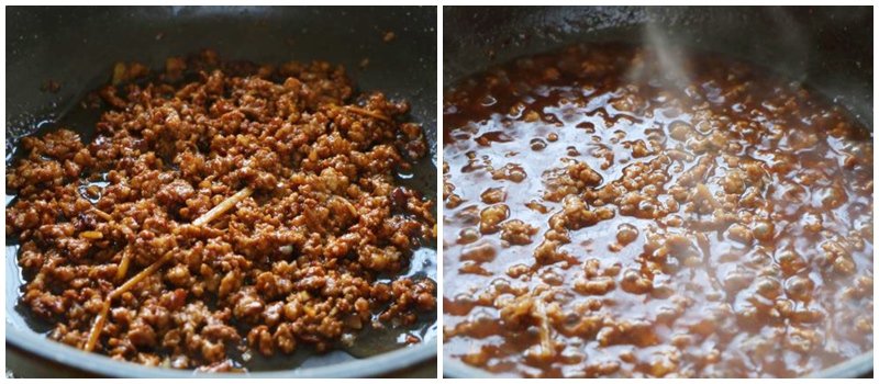 dau phu nhoi thit an mai cung chan, gio chuyen sang hap roi sot thit thi qua ngon - 5