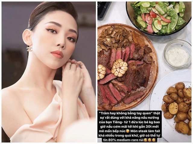 Gần 30 tuổi mới biết nấu ăn, mùa dịch Tóc Tiên ở nhà nâng cao tay nghề làm vợ đảm