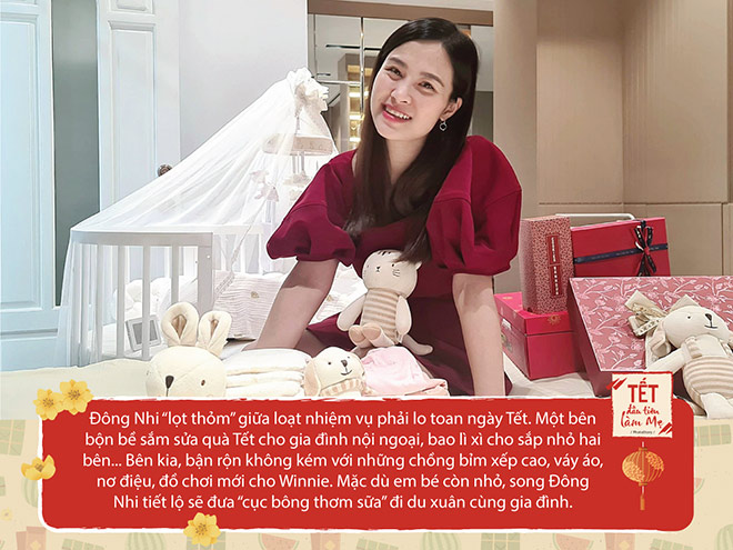 Tết đầu tiên làm mẹ ‘lạ lẫm’ nhưng chứa cả biển trời yêu thương của Đông Nhi - 1