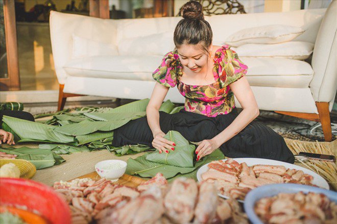 Sao vào bếp: Hoa hậu nhà giàu khoe mâm cơm đạm bạc khiến Mai Phương Thúy amp;#34;muốn ăn 5 bátamp;#34; - 12