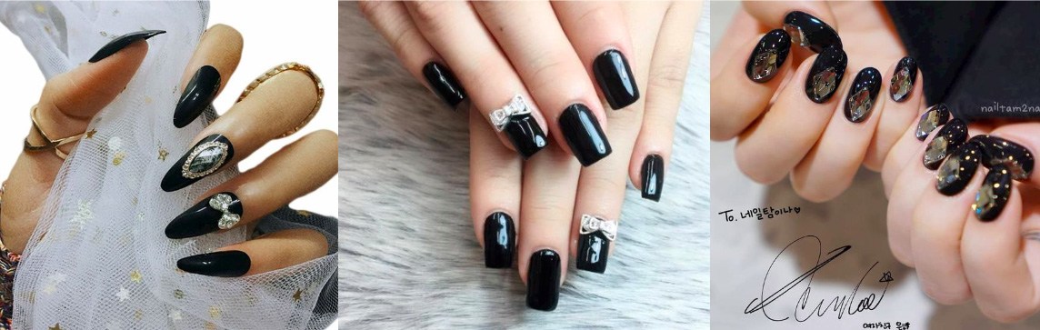 Sơn móng tay màu đen: Tưởng nhạt nhoà mà sang hết nấc với 5 kiểu nail đẹp này - 5