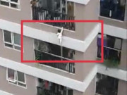 Bé gái 3 tuổi rơi từ tầng 12A chung cư Nguyễn Huy Tưởng, nam thanh niên nhanh tay đỡ được