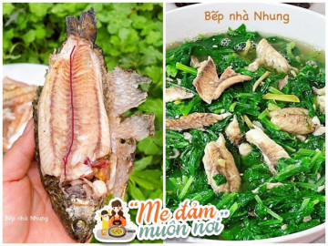 Mẹ đảm mách cách gỡ thịt cá rô đồng cực dễ lại không tanh, nấu canh cải ngon tuyệt
