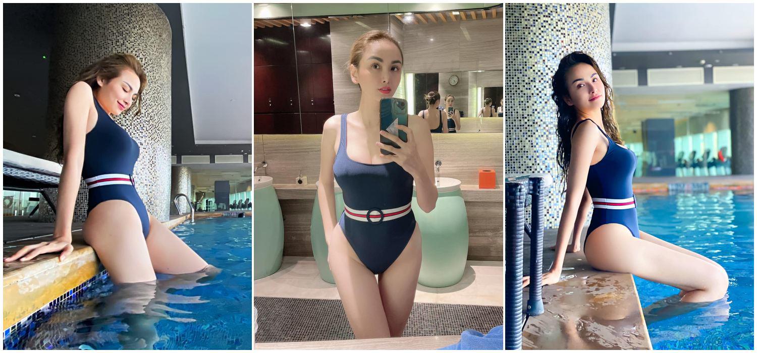 Hoa hậu Diễm Hương khoe body nóng bỏng, không tập tành chỉ giữ dáng với muối và ớt - 7