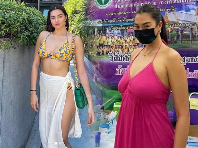 Hoa hậu 71kg mặc váy không nội y đi tiêm vaccine, body đô con, ngực chảy xệ gây thất vọng
