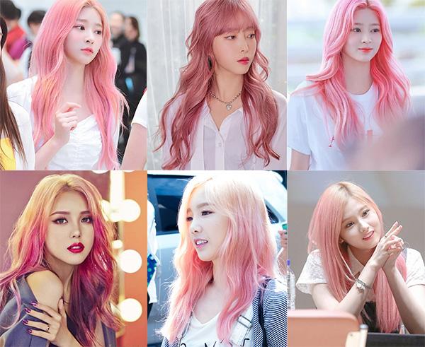 Bảng tóc màu hồng cam rực rỡ có vẻ đẹp cực kỳ thu hút