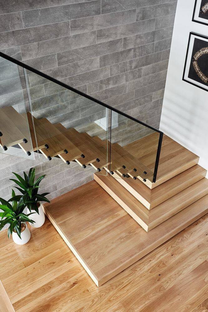 Các mẫu cầu thang gỗ hiện đại năm 2022, nhà nhỏ hay to đều ứng dụng dễ dàng - 6