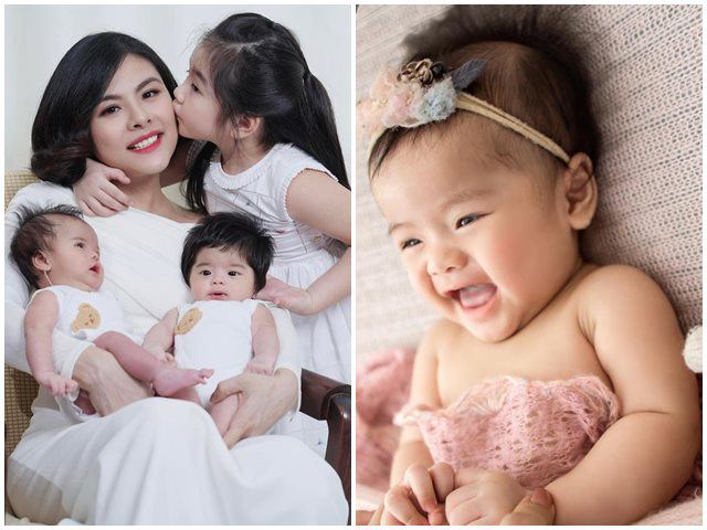 Con gái sinh đôi của Vân Trang không giống nhau, sở hữu tên tiếng Việt cực bắt tai