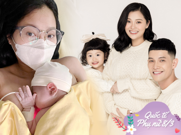 Lấy chồng cơ trưởng, em gái Quang Vinh đi sinh sang chảnh, suýt đẻ rơi con