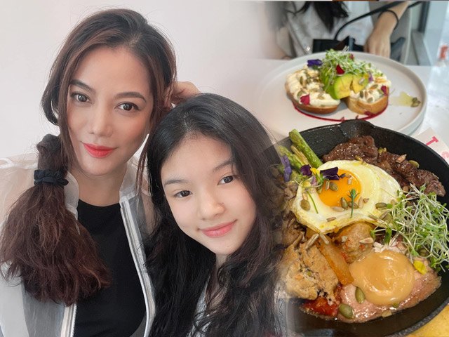 Cận cảnh phần ăn của con gái Trương Ngọc Ánh, ăn uống kĩ càng nên đẹp như mỹ nhân
