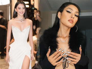 Thí sinh Hoa hậu Hoàn vũ đụng hàng BGK Hoa hậu Thế giới, tự tin thiết kế váy thi