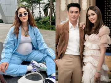 Mỹ nhân đẹp nhất Thái Lan khoe bụng bầu vượt mặt, tuổi 40 thần thái chất lừ