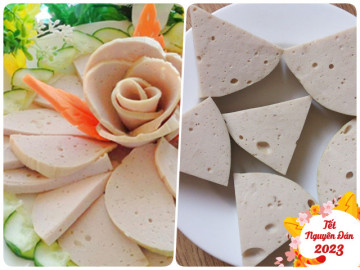 3 cách cắt giò lụa (chả lụa) thắp hương Tết Nguyên đán đơn giản mà đẹp mắt, chị em lưu lại nhé