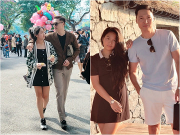 Con gái Mạnh Trường cao lớn còn ăn mặc trưởng thành bên bố, vợ nhìn thoáng tưởng công khai hẹn hò em nào
