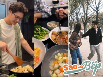 Vào bếp cùng Sao - Chồng Ngô Thanh Vân nấu cơm Việt cho vợ, fan tấm tắc: 