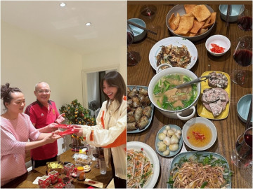 Kỳ Duyên đưa tình tin đồn ra Hà Nội gặp bố mẹ, người ấy cứ tấm tắc mãi mâm cơm nhà Hoa hậu