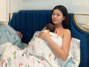 Sinh con thứ 2 ít ngày, Á hậu Diễm Trang than bơ phờ vì bận bịu và đau đớn