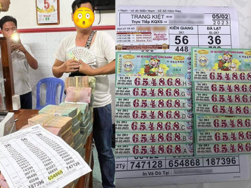 May mắn trúng lộc ngày Rằm tháng Giêng: Đại lý vé số ở Trà Vinh bán 14 tờ trúng giải đặc biệt