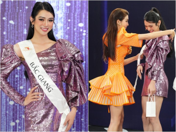 Nữ BTV chuyển giới cực xinh làm khán giả xuýt xoa tại cuộc thi của Hoa hậu Hương Giang