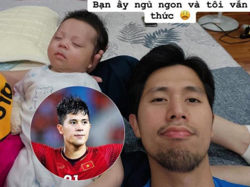 Có con với hotgirl hơn tuổi, Trần Đình Trọng diện mạo khác lạ sau 1 tháng làm bố bỉm, tình cảnh giống Bùi Tiến Dũng