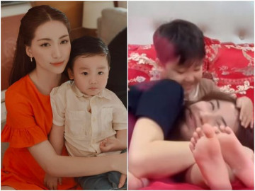 Hòa Minzy đăng clip con trai sau 1 năm vắng bóng, đứa trẻ giờ đã 3 tuổi, là chỗ dựa cho bà mẹ đơn thân