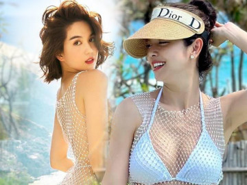 Hoa hậu 4 con Jennifer Phạm mặc váy lưới có như không vẫn sang, mỗi lần đụng hàng chẳng bao giờ lép vế