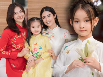 Mẹ đơn thân Hồng Quế gửi gắm ước mơ Hoa hậu cho con, cô bé 7 tuổi tóc dài thướt tha, được dự đoán cao 1m75