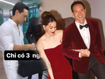 Được vợ đẹp dắt đi mua sắm, Kim Lý ăn mặc bình dân, trên dưới lạc quẻ vẫn vững phong độ điển trai