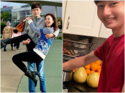 Con trai Jennifer Phạm trưởng thành giờ đẹp trai hơn cả bố Quang Dũng, đi học là thủ khoa, về nhà giỏi bếp núc