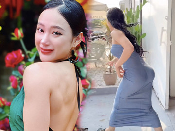 Angela Phương Trinh diện đầm quây, khoe vòng 3 xấp xỉ cả mét làm shipper bối rối