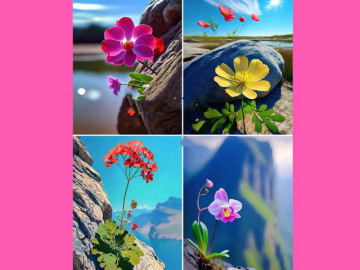 Eva tám - Trắc nghiệm tâm lý: Chọn bông hoa sống trên vách đá bạn ấn tượng nhất