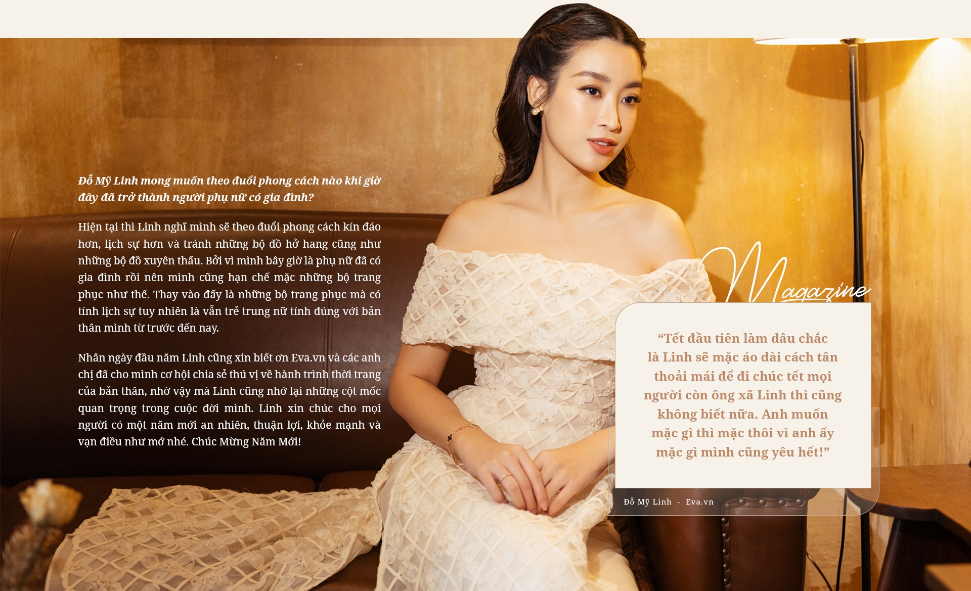 Gặp gỡ Đỗ Mỹ Linh ngày đầu năm: “Tết này Linh sẽ diện áo dài cách tân, ông xã mặc gì mình cũng yêu”! - 25