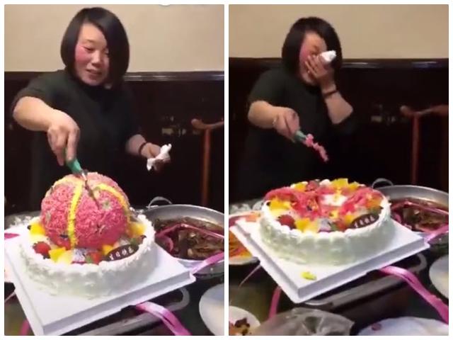 Câm nín với những chiếc bánh sinh nhật chưa kịp ăn đã bung lụa nổ tung vào mặt chủ