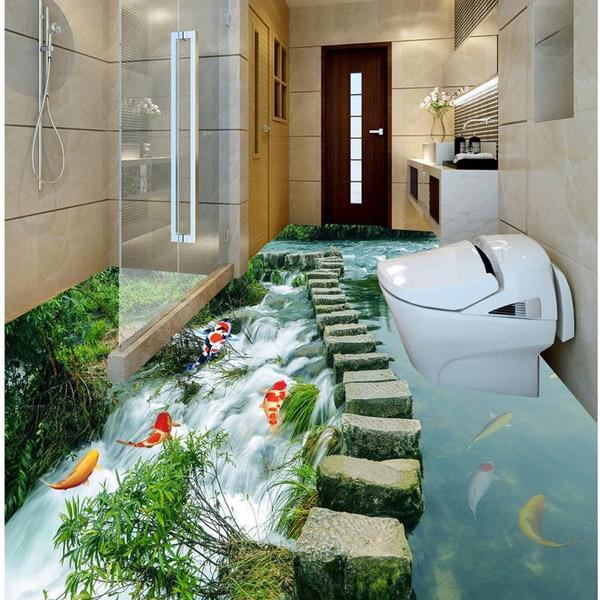 16 kiểu sàn nhà tắm 3D đẹp xuất sắc, sống động như thật khiến bạn ...