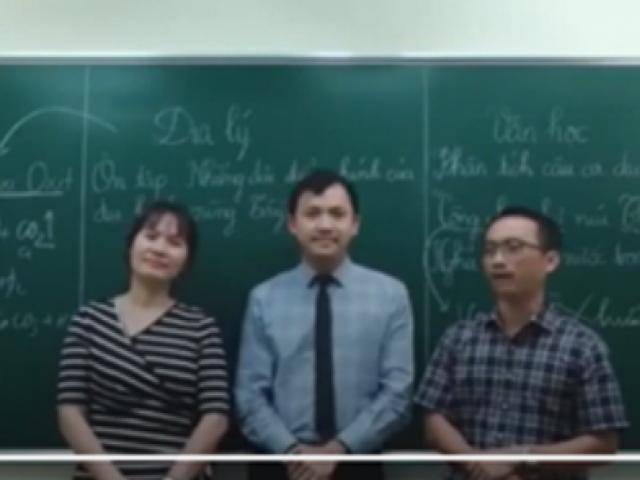 Clip tiết học tích hợp của 3 giáo viên Văn, Địa và Hóa khiến dân mạng phát sốt
