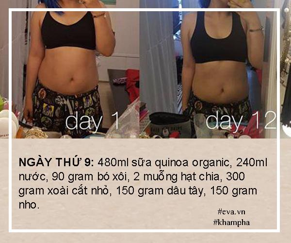 tung kho so vi can nang, mina lieu ap dung thuc don "giai khat" giam 4 kg trong 12 ngay! - 14