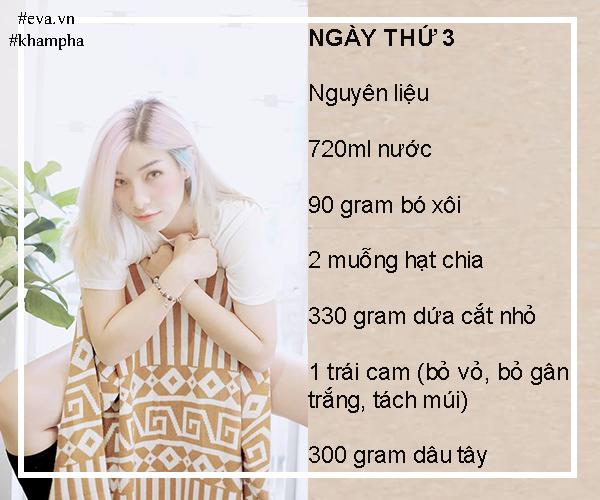 tung kho so vi can nang, mina lieu ap dung thuc don "giai khat" giam 4 kg trong 12 ngay! - 6