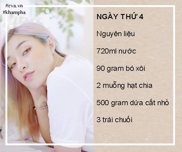 tung kho so vi can nang, mina lieu ap dung thuc don "giai khat" giam 4 kg trong 12 ngay! - 8